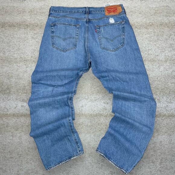 Levi's Other - Vintage Y2K Levis Jeans 501 36x32 Regular Straight Fit Medium Wash Denim Button